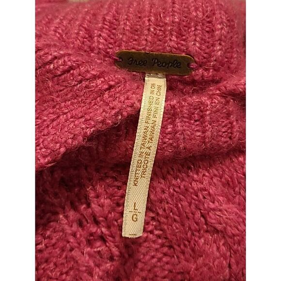 Free People | Every Cloud Pullover Sweater in Fuchsia Fizz, Preppy Coquette | L - Picture 4 of 13